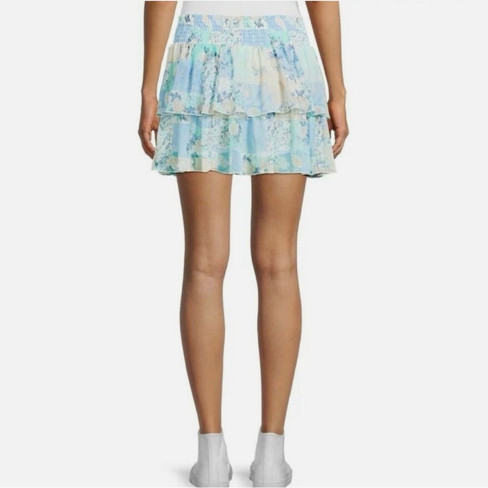 Paisley sheer skort skirt xl